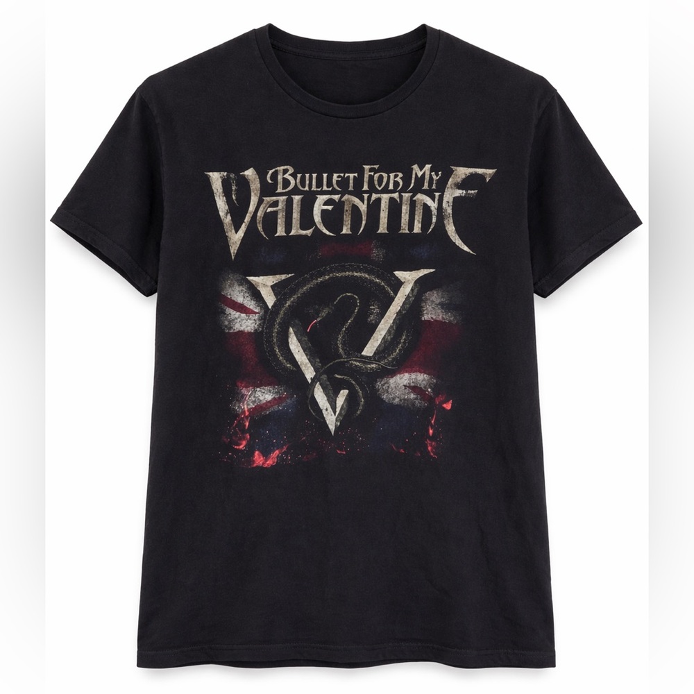 Venom Union Bullet For My Valentine Official T-Black Graphic T-Shirt Men’s L